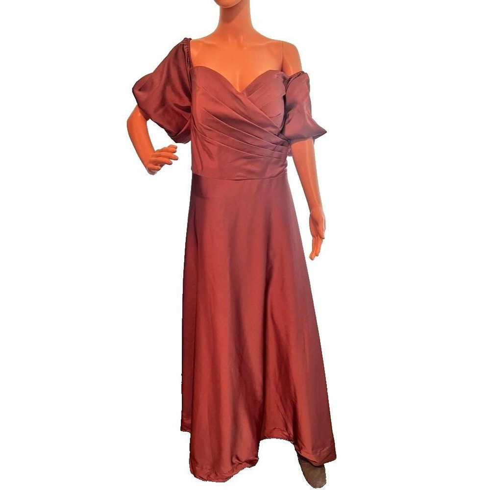 Off Shoulder Gown Cosplay Theater Regency Formal Dress Plus Size 2X approx Mauve - Picture 2 of 16